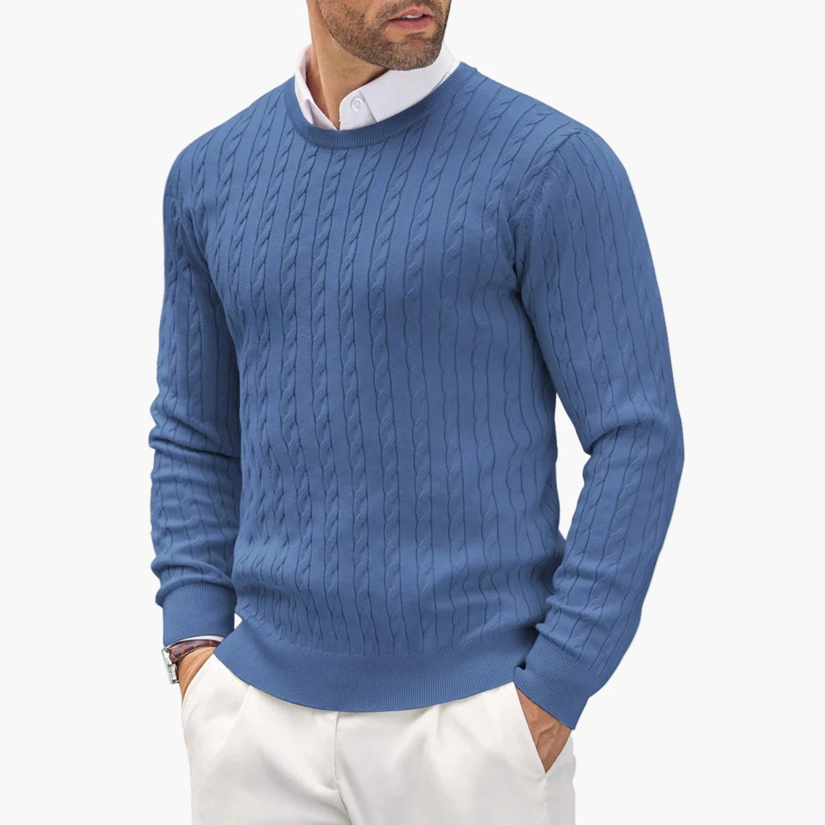 Spring Autumn Men'S O-Neck Knitted Sweater Fashion Slim Fit Smart Casual Knit Pullovers Men Long Sleeve Knitting Sweaters Top