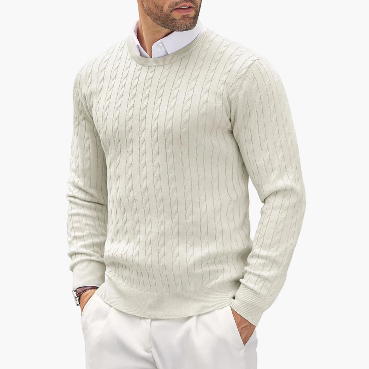Spring Autumn Men'S O-Neck Knitted Sweater Fashion Slim Fit Smart Casual Knit Pullovers Men Long Sleeve Knitting Sweaters Top